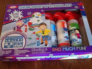 Snow Spray N Stencil Kit