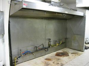 Stainless steel commercial kitchen exhaust hoods