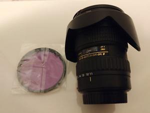 Tokina  f2.8 for canon apsc with three filters