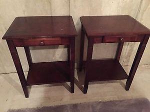 Two small end tables