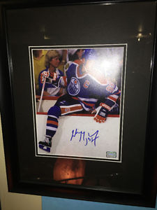 Wayne Gretzky Edmonton Oilers AUTOGRAPHED framed