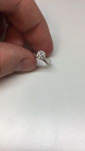 White Gold, Round Brilliant Cut Diamond Ring