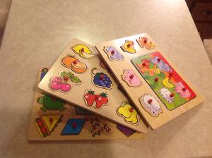 Wooden Puzzles with Pegs
