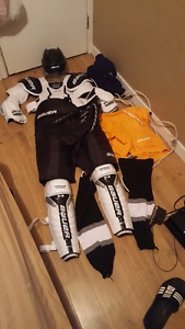 set of hockey equipment