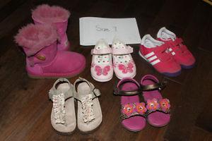 size 7 toddler girl shoes