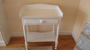 Antique repainted side table