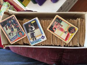 Early 80s hockey cards