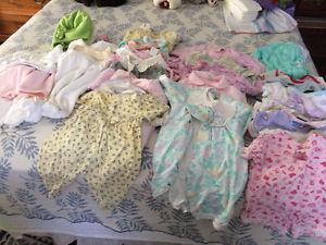 Girls clothes size 0 - 6 months