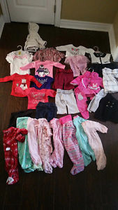 Lot of girls 0-3m clothes