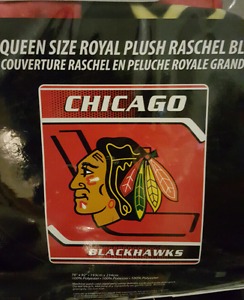 NHL HOCKEY Blankets brand new in bags $65. queen size