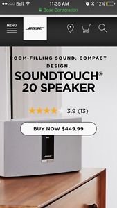 New Bose Soundtouch 20 speaker system