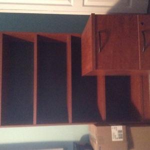 Office desk bookcase and. Filing cabinet