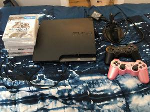 Play Station 3, accessories, 8 games,