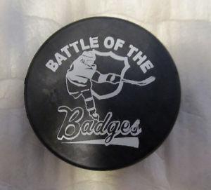Puck Eddie Shack Gary Nylund Signed puck Battle of the