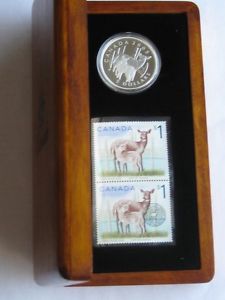 RCM  Deer Silver Coin & Stamp Set