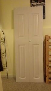 Single closet door, no frame