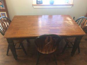 Table and chairs