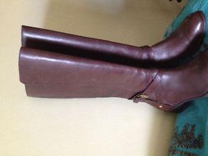 Tall Brown Boots-Ralph Lauren-Brand New! Size 5 - Leather