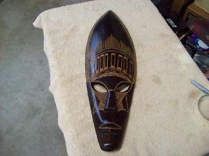 UNIQUE HAND CARVED AFRICAN MASK
