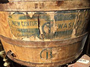 Vintage Wood Barrel Style Wash Machine