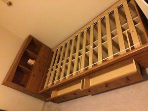 bed frame and mattress