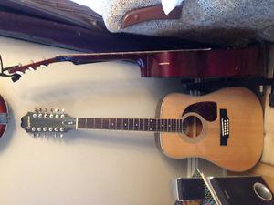 12 string epiphone guitar 2 years old amazing condition $250