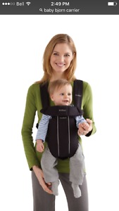 Bjorn forest green baby carrier