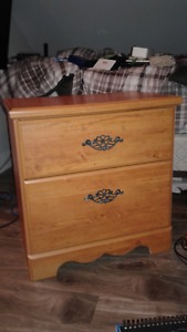 DBL/QUEEN HEADBOARD AND NIGHT STAND