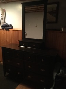Double dresser with mirror