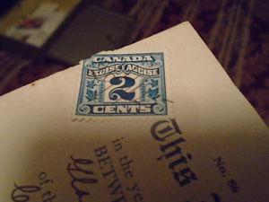  Excise-Accise 2 cents stamp
