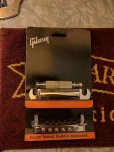 Gibson tune-o-matic bridge and stopbar