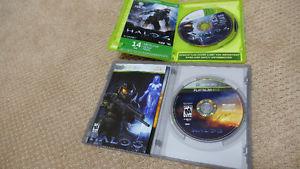 Halo 3 and 4 for Xbox 360. Asking $15