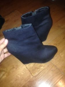Heels, boots size 6
