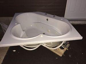 Jacuzzi jet tub and taps