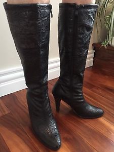 Like new, tall black boots for sale!