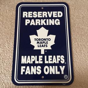 Reserved Parking Toronto Maple Leafs Fans Sign