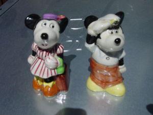 Steamboat Willie And Minnie Salt & Pepper