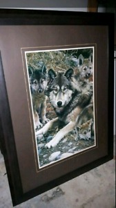 Wolves, Framed $175 obo