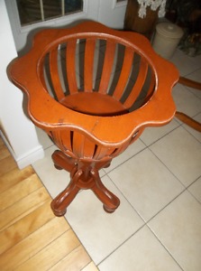 Wood plant stand