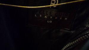 mens large leather jacket