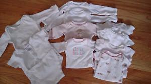 10 White onsies nb to 3 months EUC