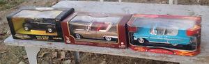 1/18 SCALE METAL DIE CAST FORD, CHEY, CADILLAC COLLECTIBLE