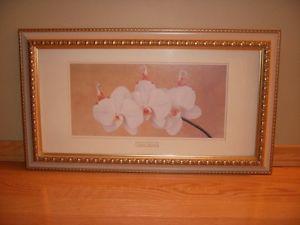 “3 Baby Flowers” 7x14 framed print … great for a