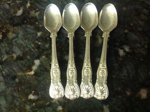 4 Silver Coffee Spoons