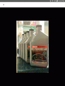 5 unopened 5w20 synthetic oil all season