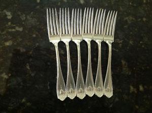 6 Haddon Plate Luncheon Forks