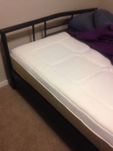 6 month old - memory foam mattress- double and bed frame