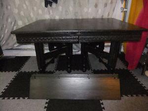 Antique Dining Room Table - Black