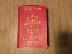 Antique  Lexicon card game for sale