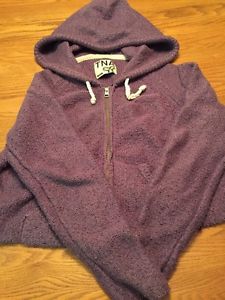 Aritzia TNA Purple Knit Cropped Sweater